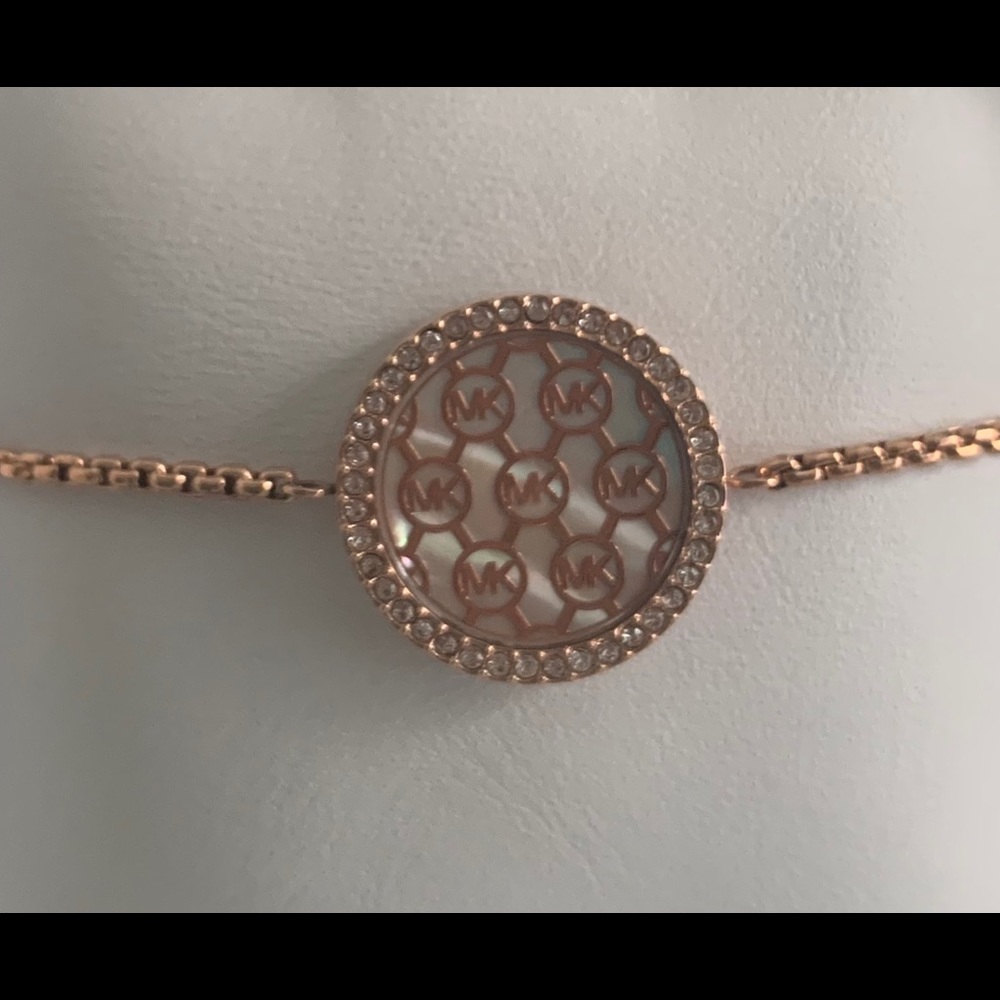 NWT Michael Kors Rose Gold Slider Bracelet!